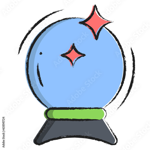 Hand drawn Magic Ball icon