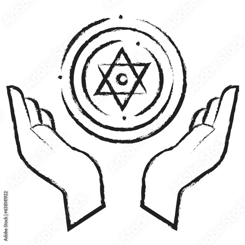 Hand drawn Magic Power icon