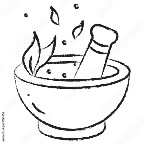 Hand drawn Mortar icon
