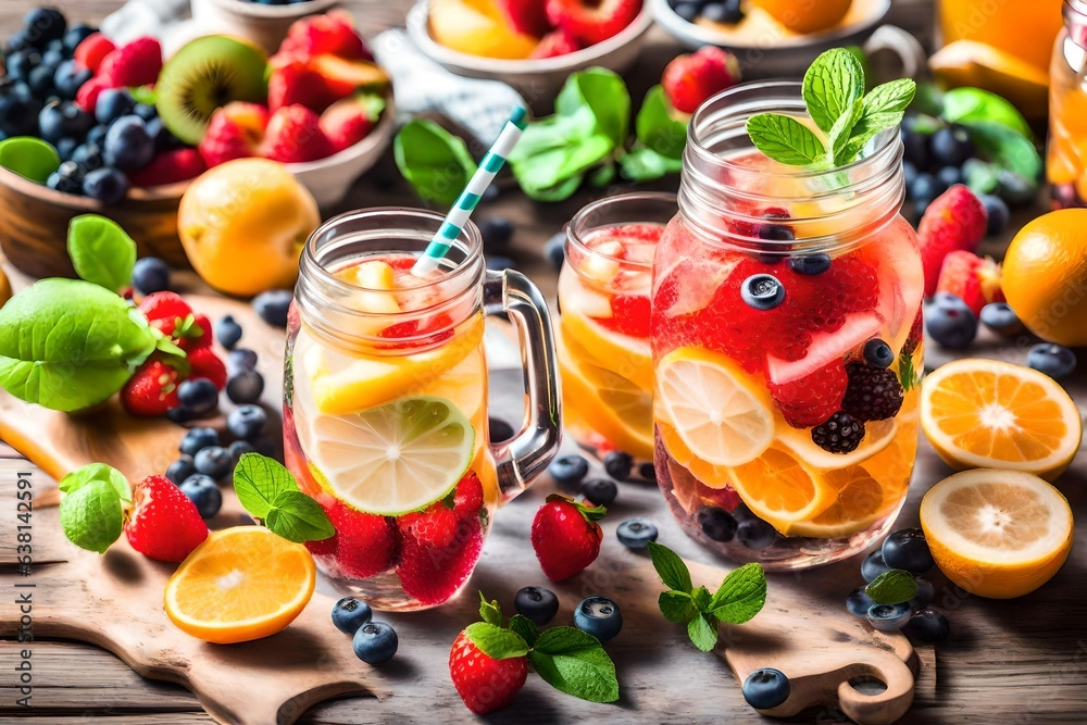 fruit salad in glass fruit salad in glass