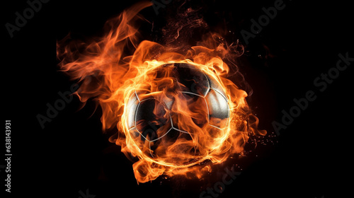 Ball with fire