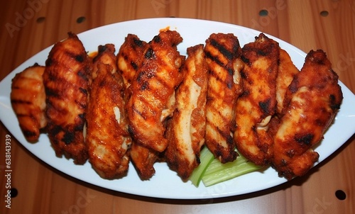 Grilled chicken wings