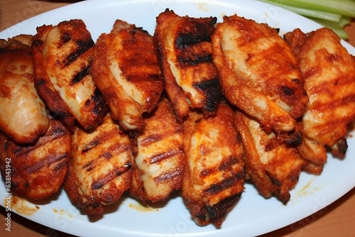 Grilled chicken wings