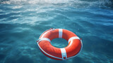 life buoy in water