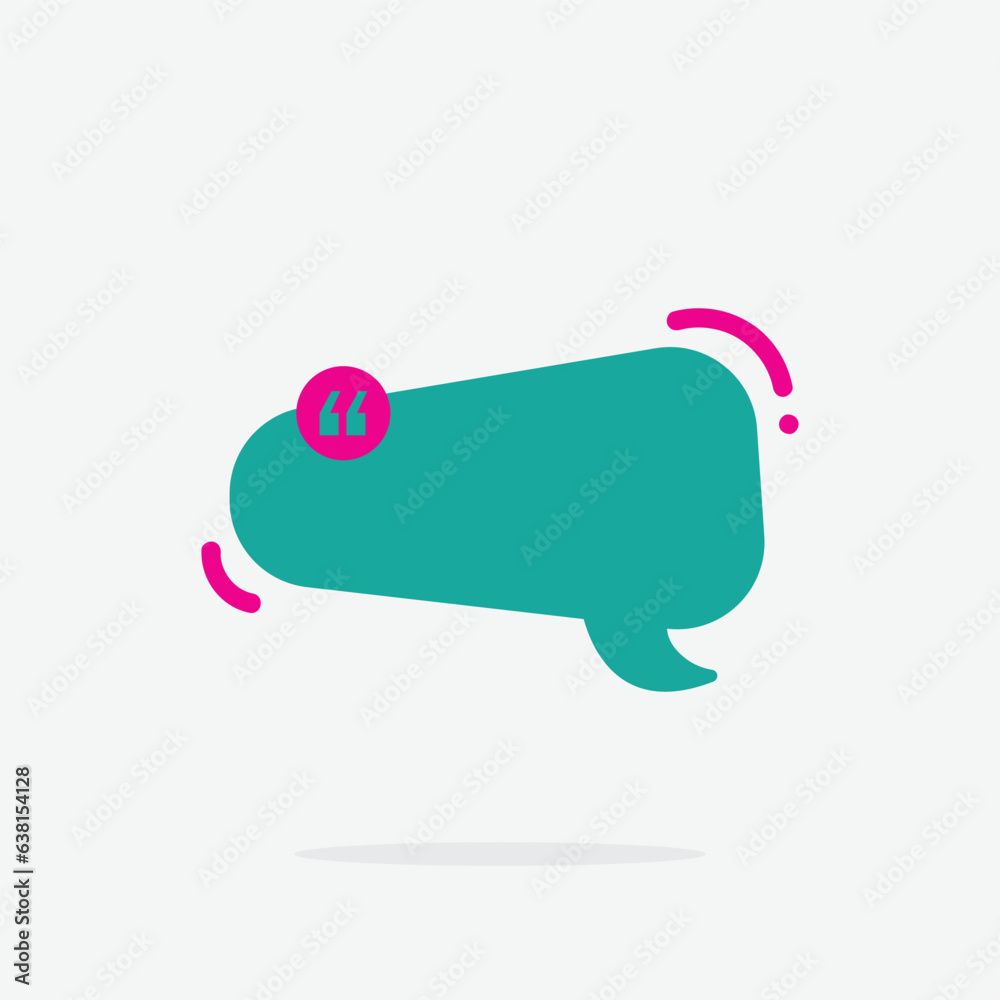 Quote box frame. Quote box icon. Texting quote box. Blank template quote text info design box quotation bubble blog quot symbol. Creative vector banner illustration.