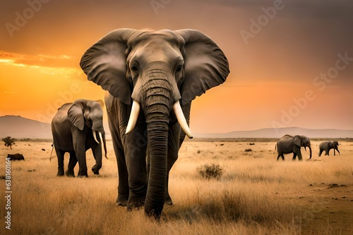 elephants in the wild © zaroosh