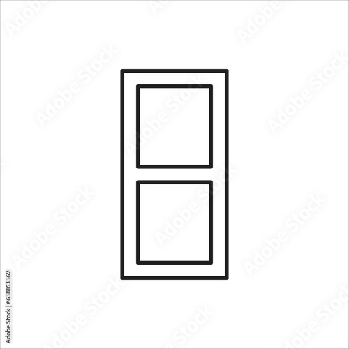 window vector icon line template