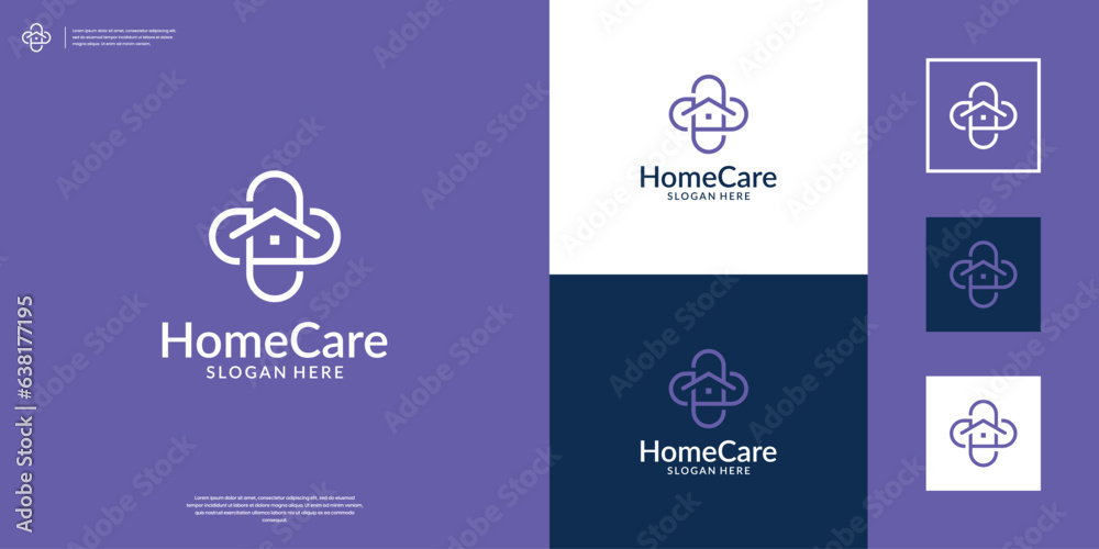 medical home logo design template