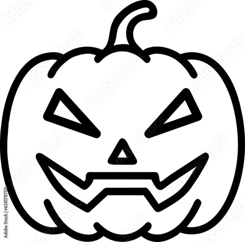 Icon line halloween element on transparent background.