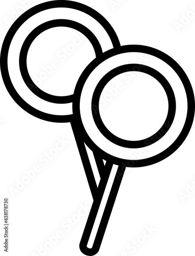 Icon line halloween element on transparent background.