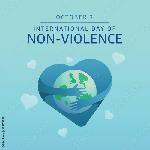 international day of non violence design template good for celebration. dove design template. vector eps 10.