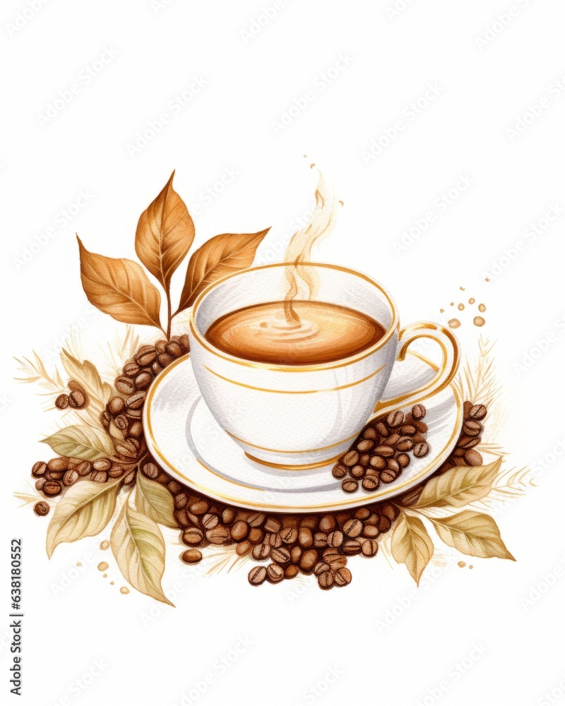 Coffee cup illustration.