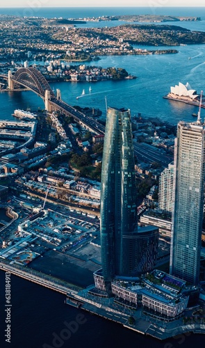 Photography Crown tower with Sydney landmarks
