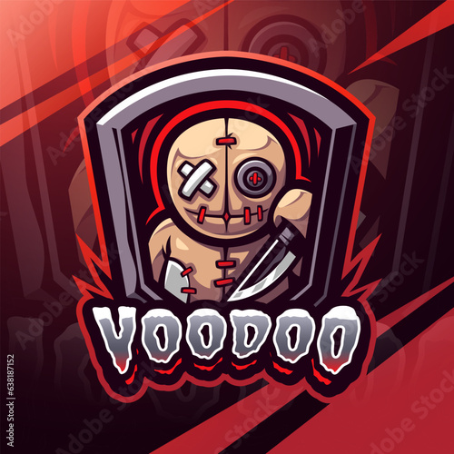 Voodoo esport mascot logo design