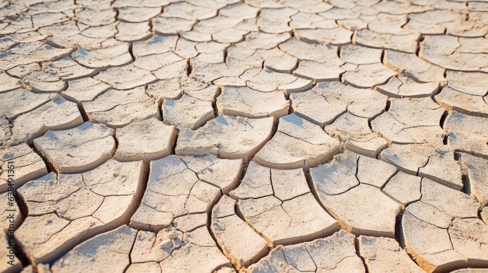 dry and cracked earth due to drought, a clear image of climate change generative ai dry and cracked earth due to drought, a clear image of climate change generative ai