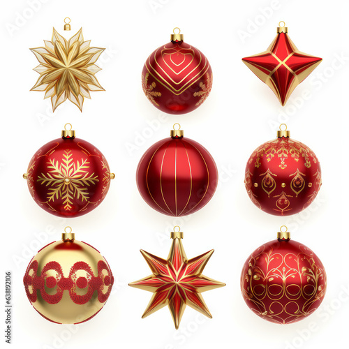 christmas balls, santa claus, merry christmas, ornament, decoration, wreath, gift, thanksgiving - Created with Generative AI technology.