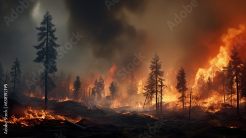forest fire  a direct consequence of extreme weather conditions and climate change generative ai