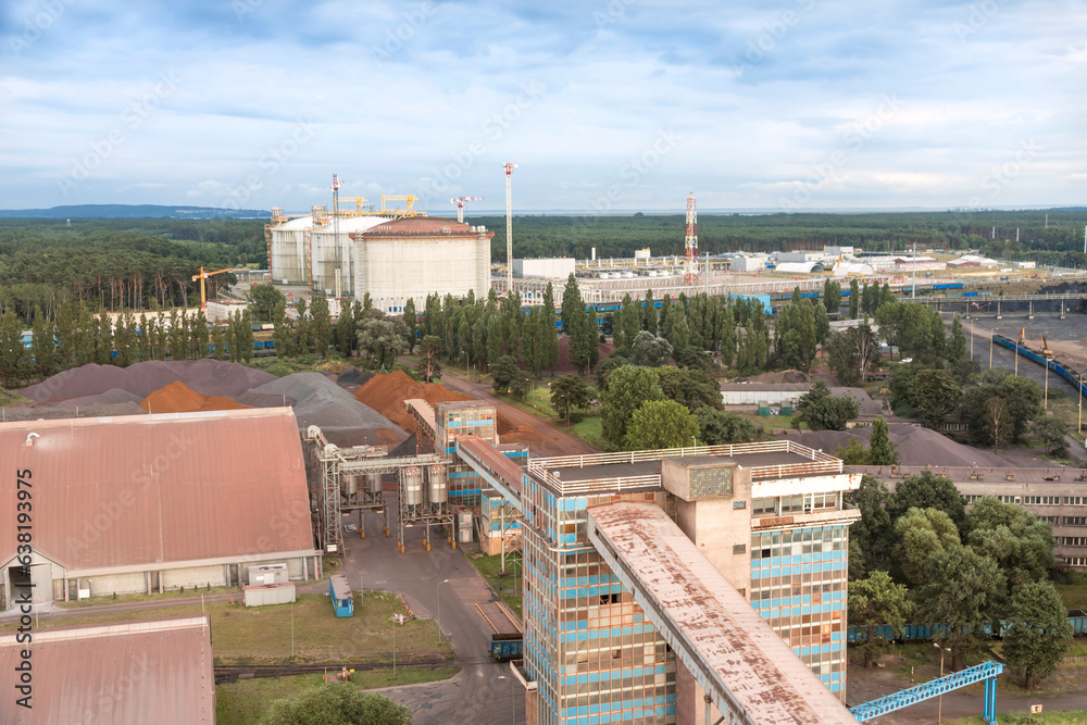 Gas terminal in Poland. Swinoujscie.