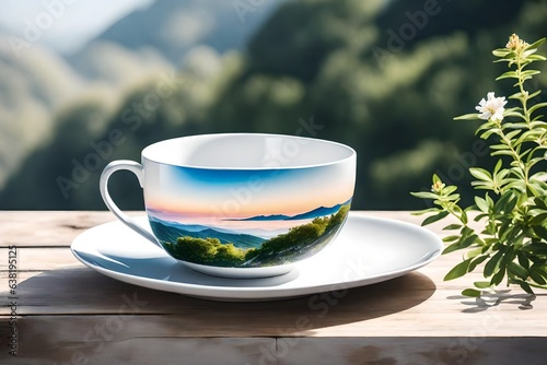 cup of tea on the table