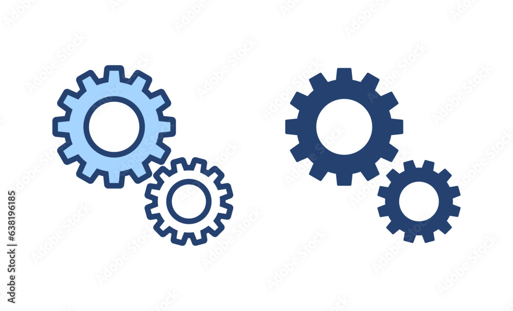 Setting icon vector. Cog sign and symbol. Gear Sign Setting icon vector. Cog sign and symbol. Gear Sign