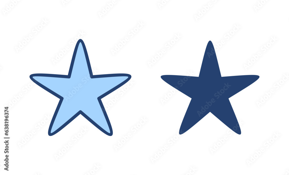 Star icon vector. rating sign and symbol. favourite star icon Star icon vector. rating sign and symbol. favourite star icon