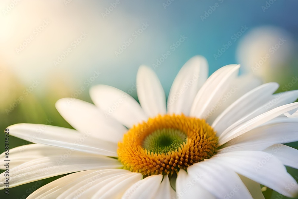 Fototapeta premium abstract flower macro photography, floral background, fresh blooming created with generative ai technology