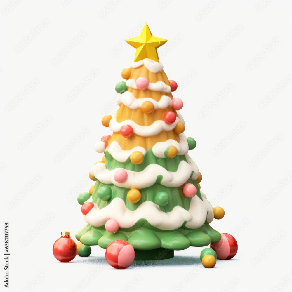 Merry Christmas, Christmas tree (AI Generated) 