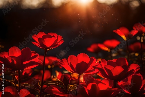 red flower background © Fatima