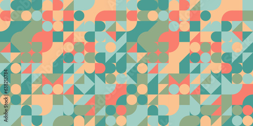 Tło z geometrycznym wzorem w retro stylu. Ilustracja wektorowa.