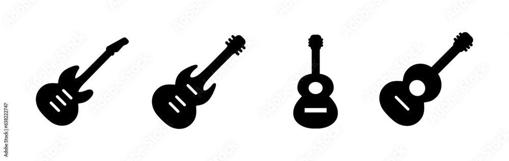 Guitar icon vector. musical instrument sign Guitar icon vector. musical instrument sign