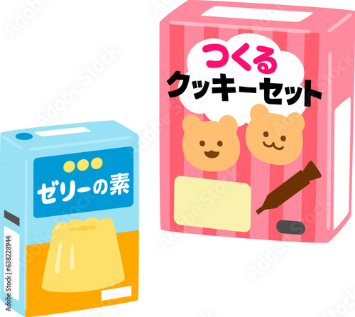 市販のゼリーの素とクッキーミックス