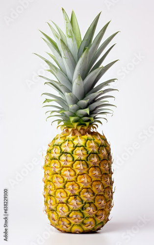 Close up of a Pineapple on white background.