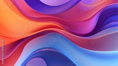 Background with a colorful geometric pattern. Background design in liquid color. generative ai