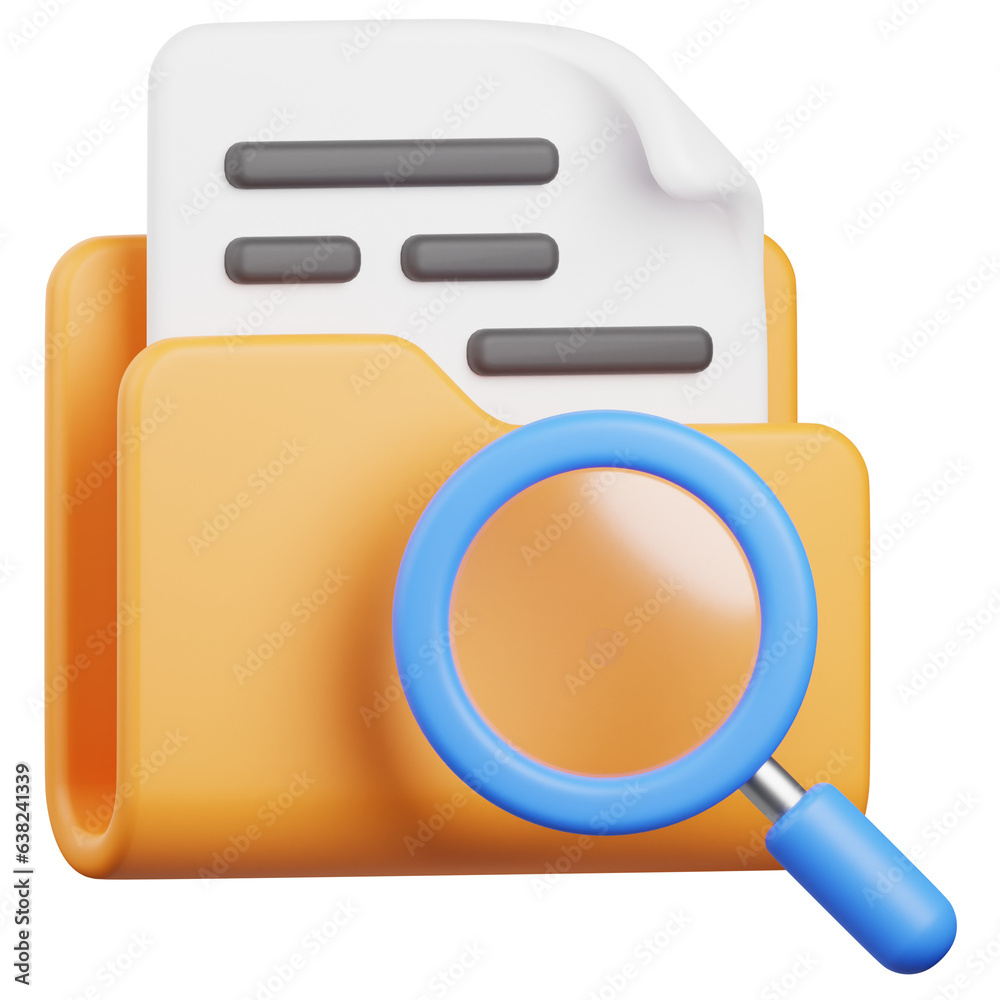 3D Render Search Folder Icon, illustration isolated on white background, suitable for website, mobile app, print, presentation, infographic, and other projects. 3D Render Search Folder Icon, illustration isolated on white background, suitable for website, mobile app, print, presentation, infographic, and other projects.