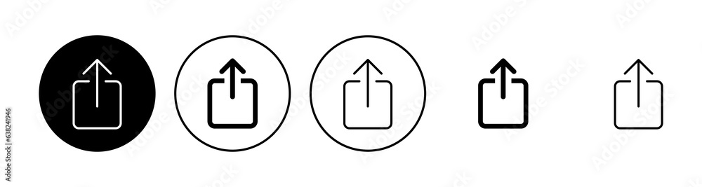 Upload icon set. load data symbol Upload icon set. load data symbol