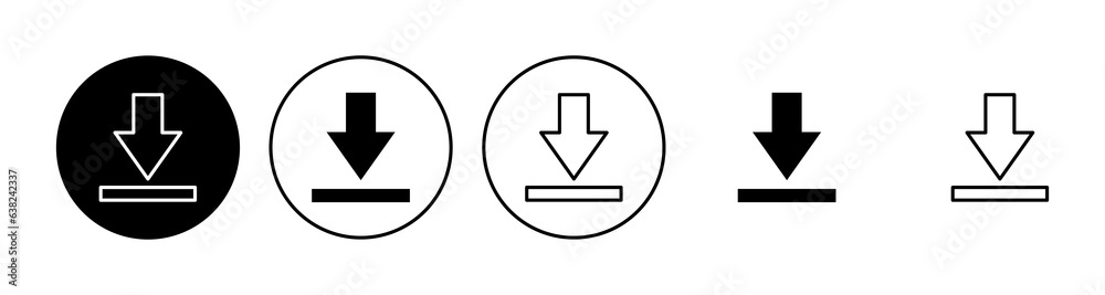 Download icon set. Download vector icon Download icon set. Download vector icon