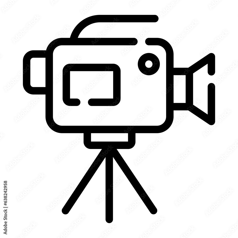 camcorder Line Icon camcorder Line Icon