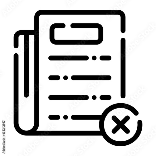 fake news Line Icon