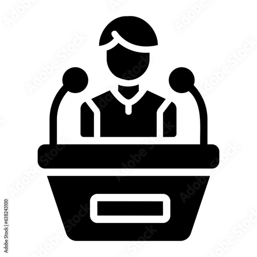 news anchor Solid icon