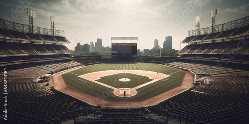 baseball stadium cinematic - Generative AI