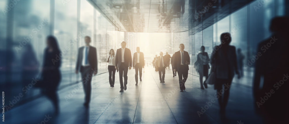 blurred business people - Generative AI blurred business people - Generative AI