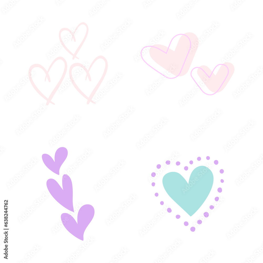 Love Decoration Vector Illustration Collection