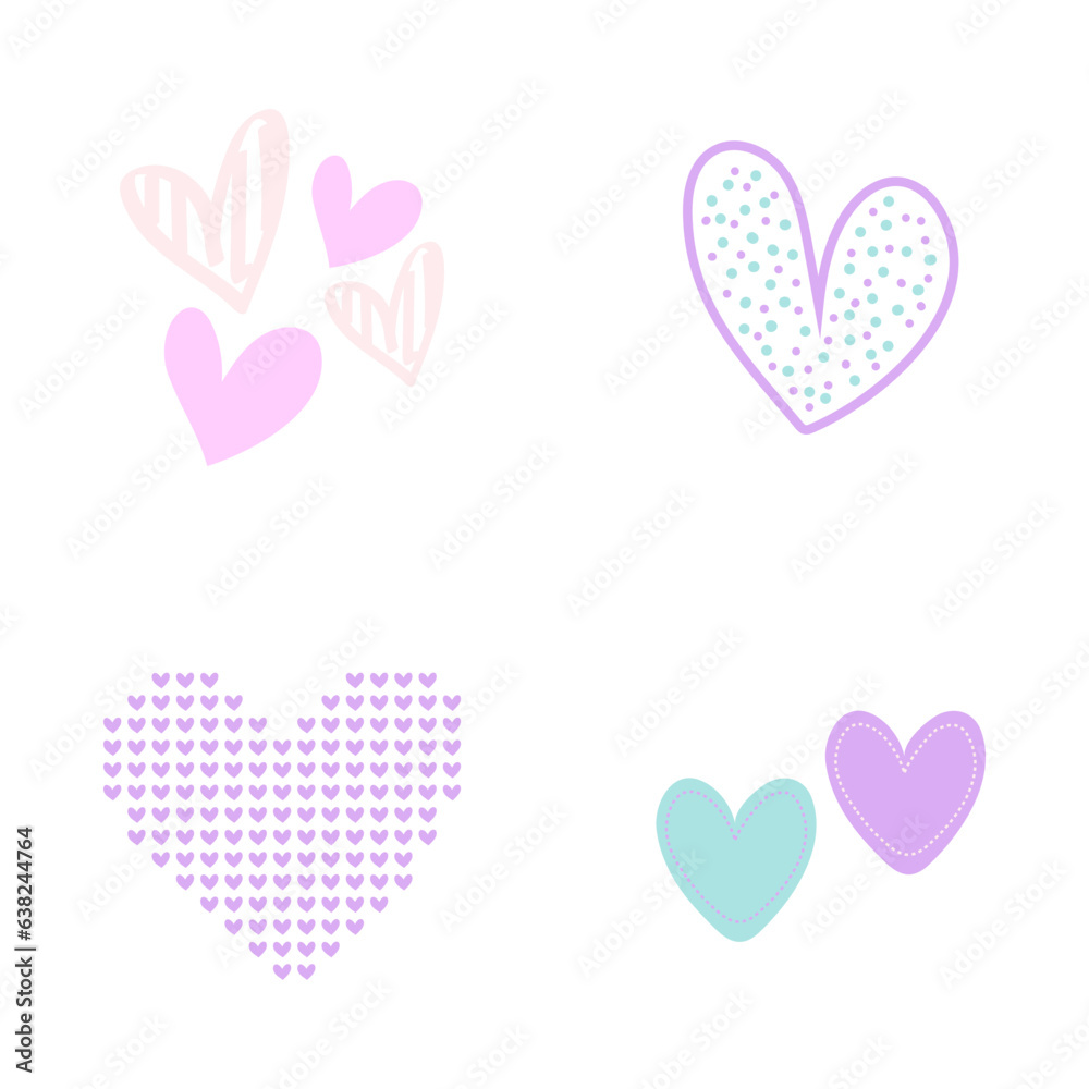Love Decoration Vector Illustration Collection