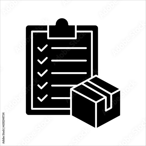 Inventory Control icon. Monochrome simple Business Management icon for templates, vector illustration on white background