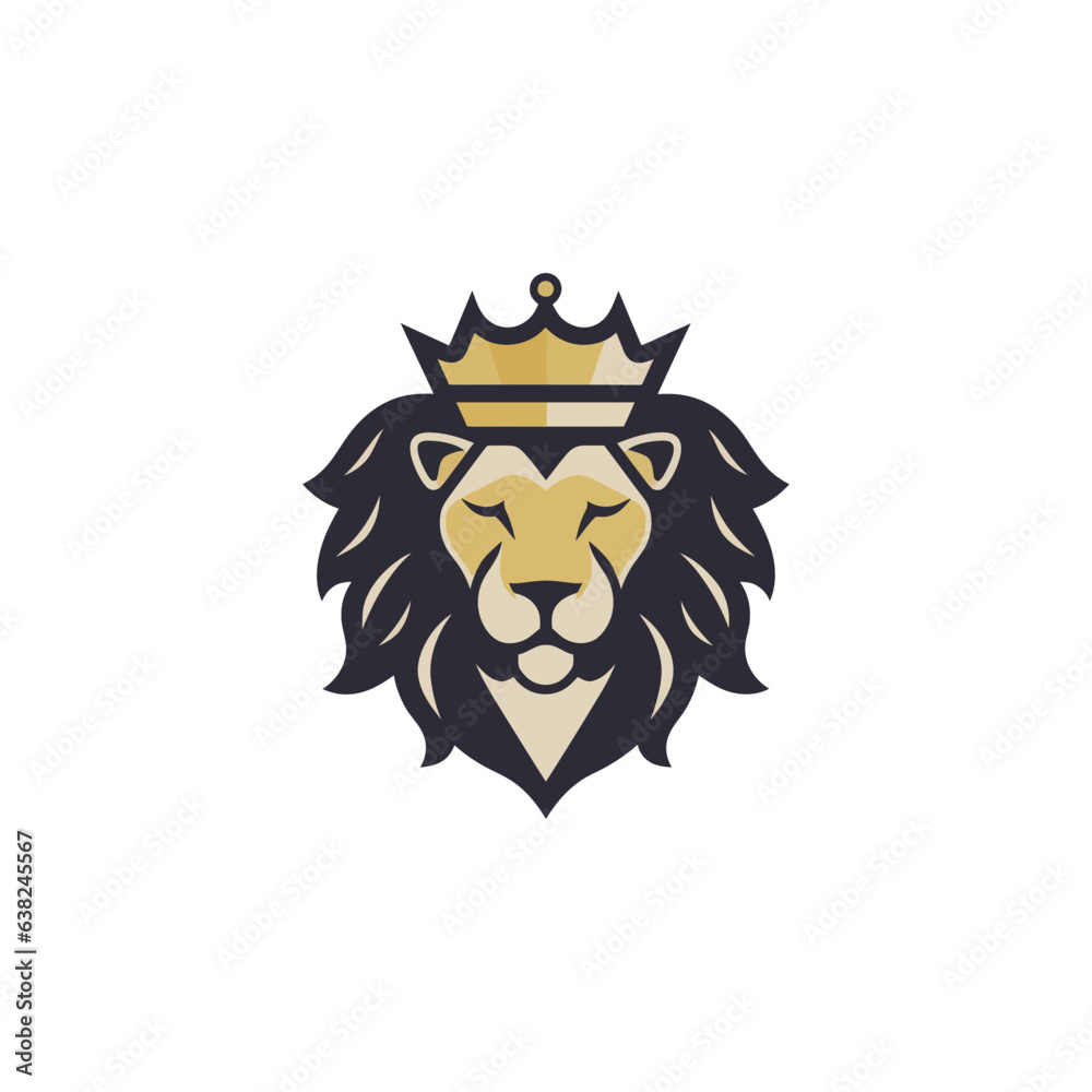 Fototapeta premium Lion Icon Logo Illustration Vector Design Template