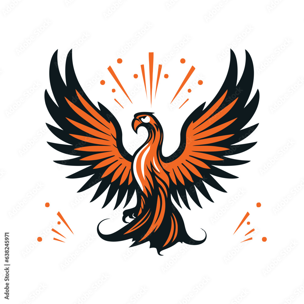 Fototapeta premium Phoenix Logo Illustration Vector Design Template