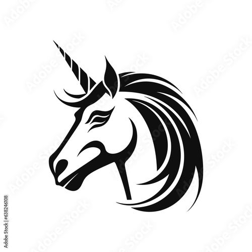 Unicorn Logo Illustration Vector Design Template