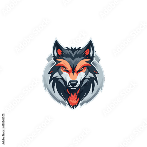 Wolf icon Logo Illustration Vector Design Template
