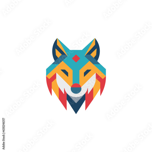 Wolf icon Logo Illustration Vector Design Template