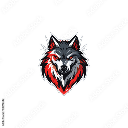 Wolf icon Logo Illustration Vector Design Template